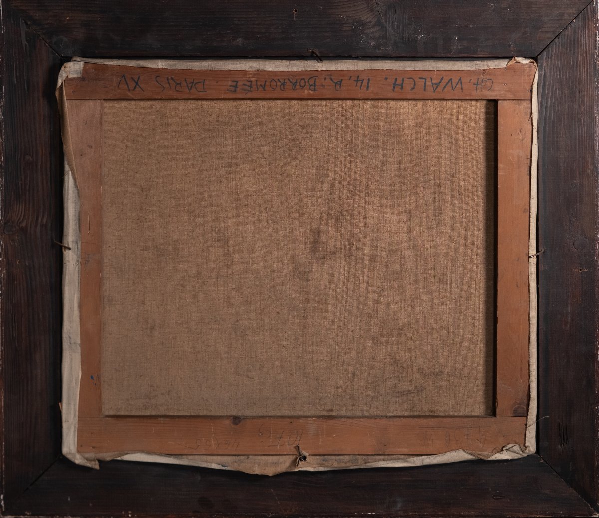 Charles Walch (1896-1948) - Family In A Flower Garden-photo-2