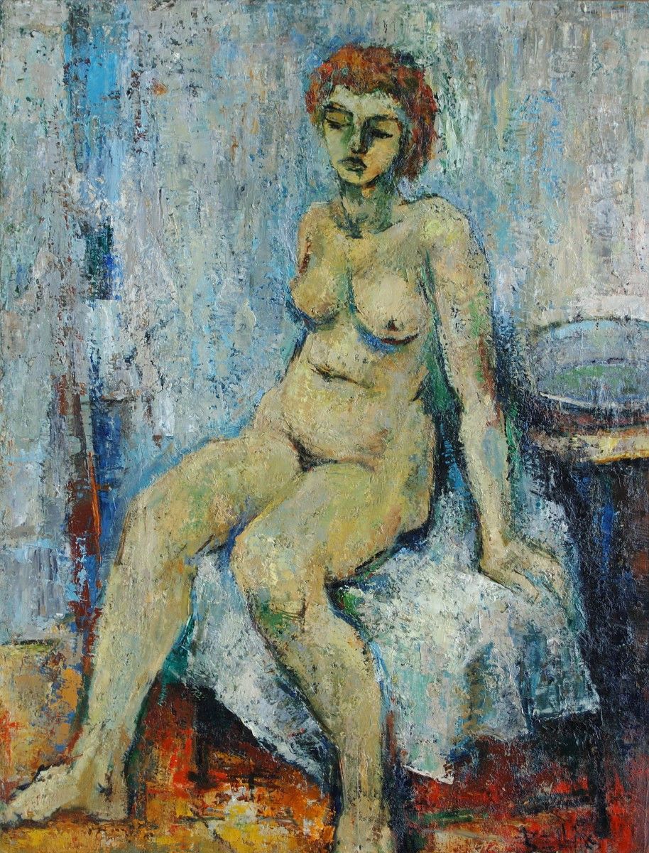 Richard Bellias (1921-1974) - Nu assis