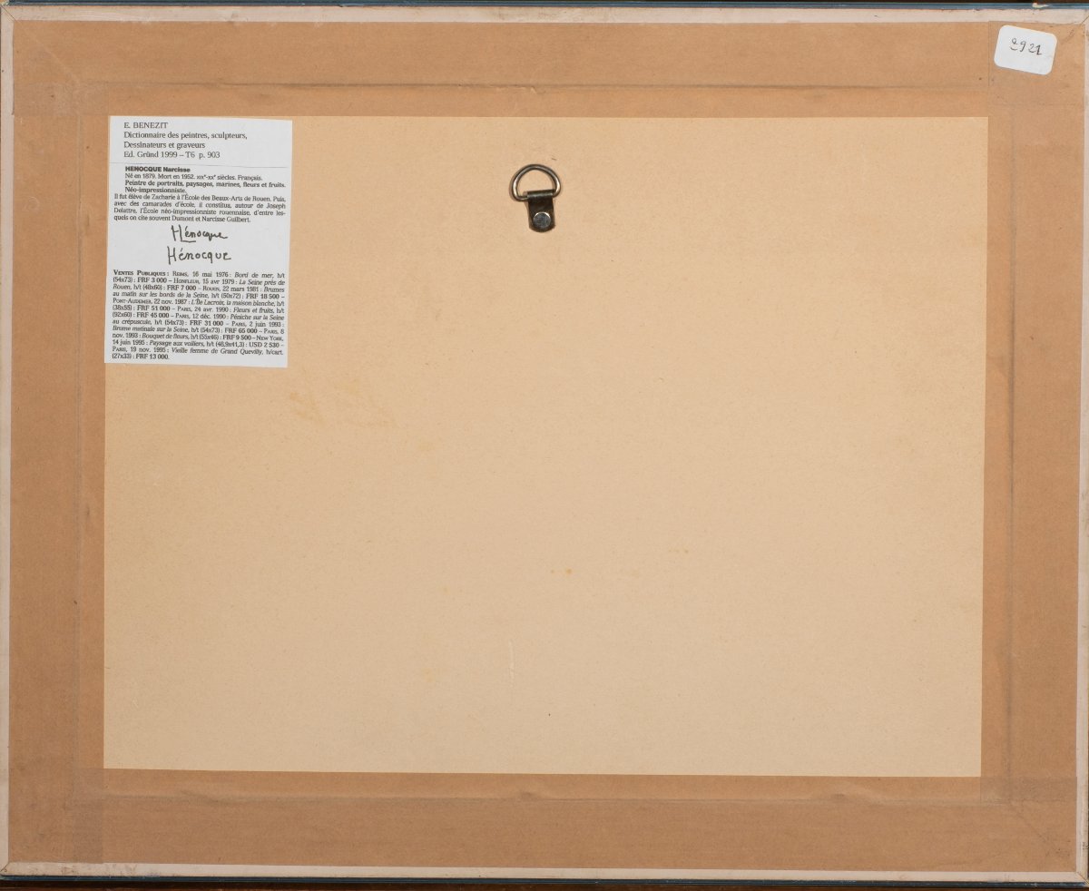 Narcisse Henocque (1879-1952) - Snowy Village -photo-2