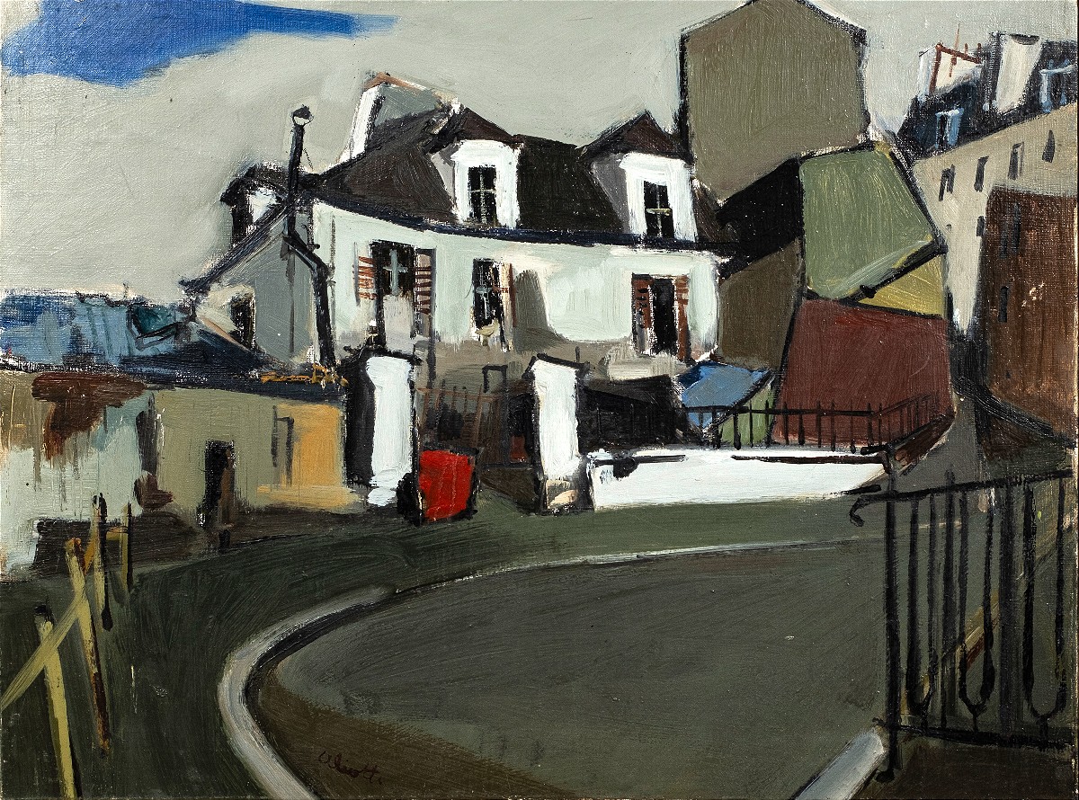 Claude Aliotti ( 1925-1989) - Une Vue de Montmartre 