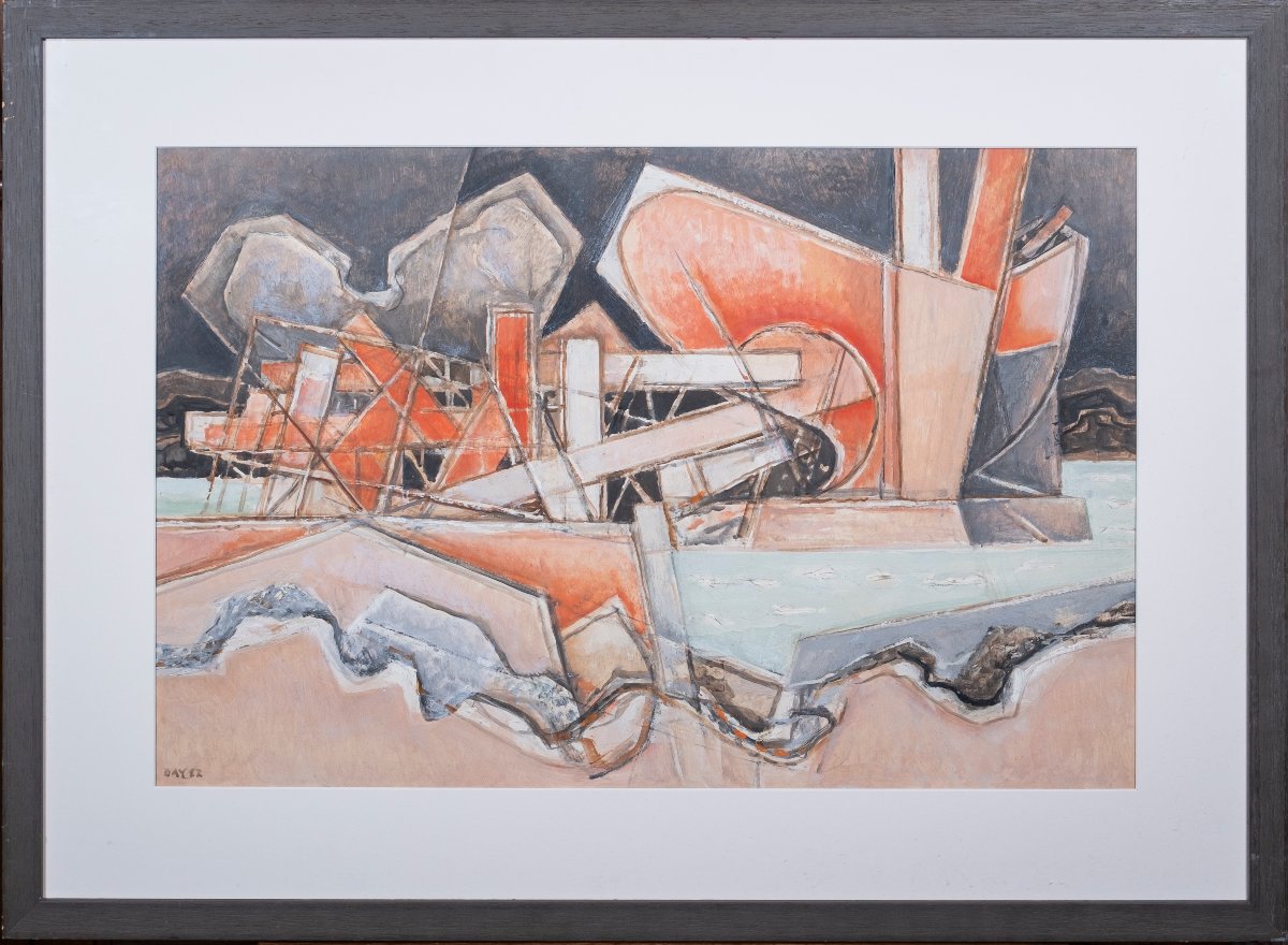 Georges Dayez (1907-1991) - Harbor View-photo-2