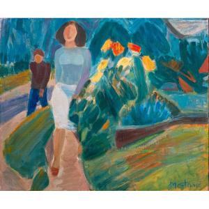 Roger Montané (1916-2002) - The Promenade 