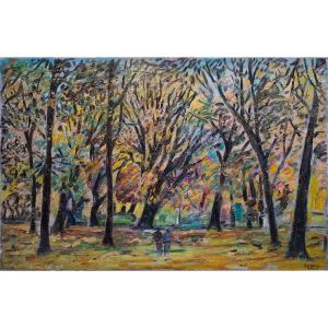 Robert Savary (1920–2000) - Park In Autumn