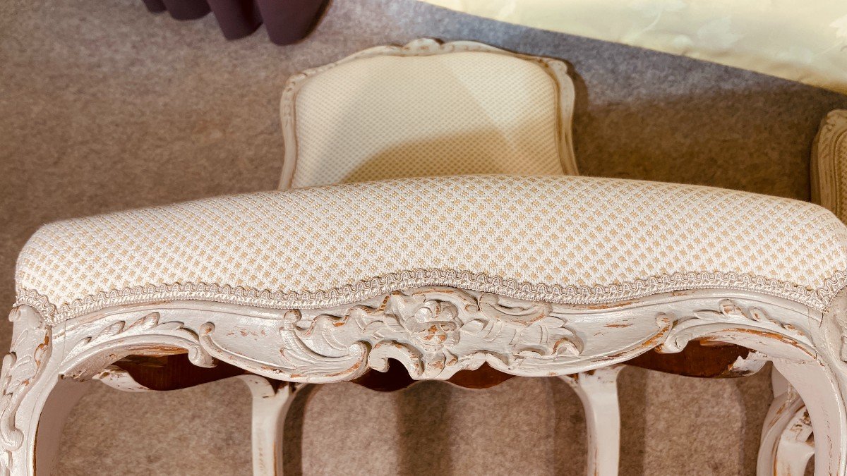 Pair Of Large Armchairs, Louis XV, Dlg De Cresson, 18th Century-photo-1