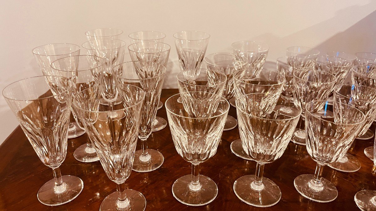  BACCARAT Modèle Côte D'Azur : 37 Verres en Cristal -photo-4