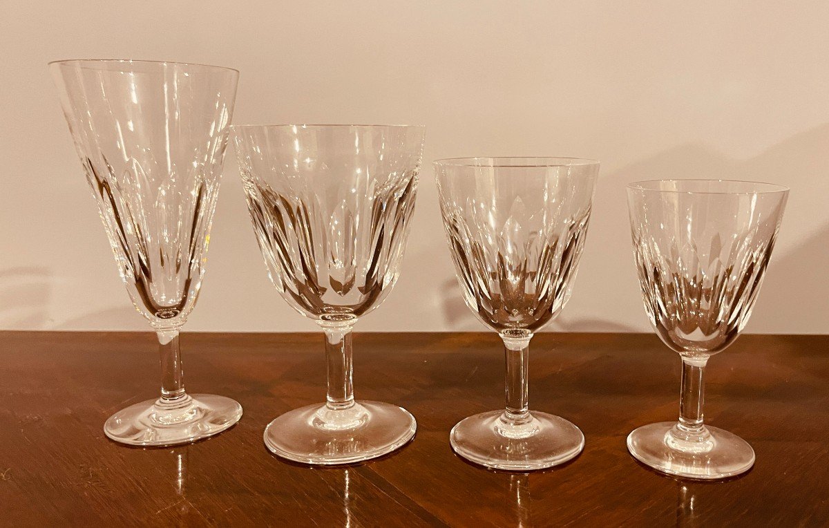  BACCARAT Modèle Côte D'Azur : 37 Verres en Cristal -photo-2