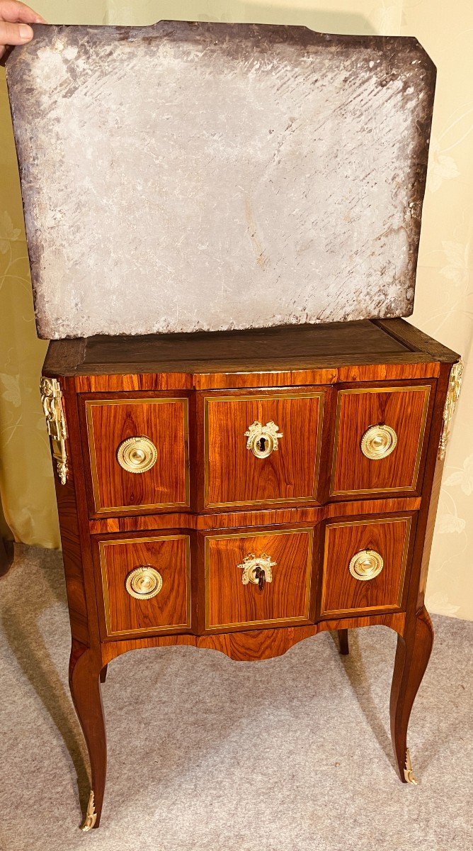 Small Transition Commode, Eighteenth Century Period-photo-2