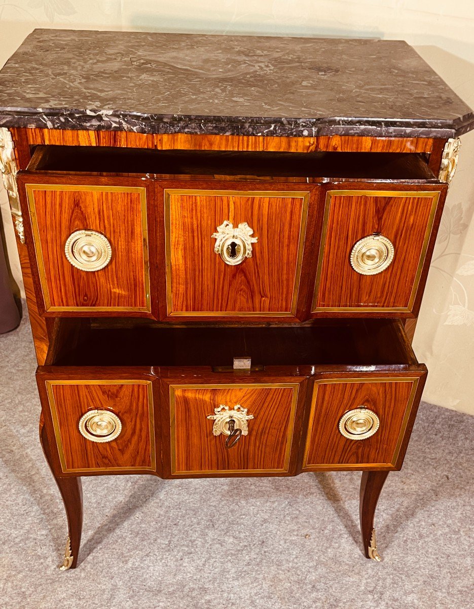 Small Transition Commode, Eighteenth Century Period-photo-3