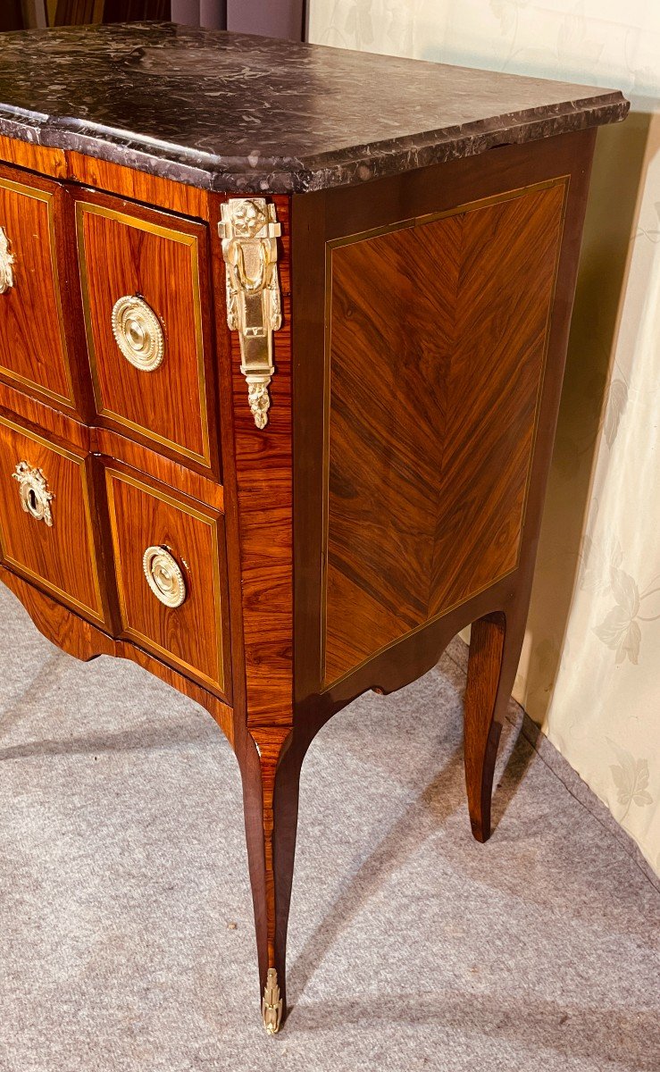 Small Transition Commode, Eighteenth Century Period-photo-6