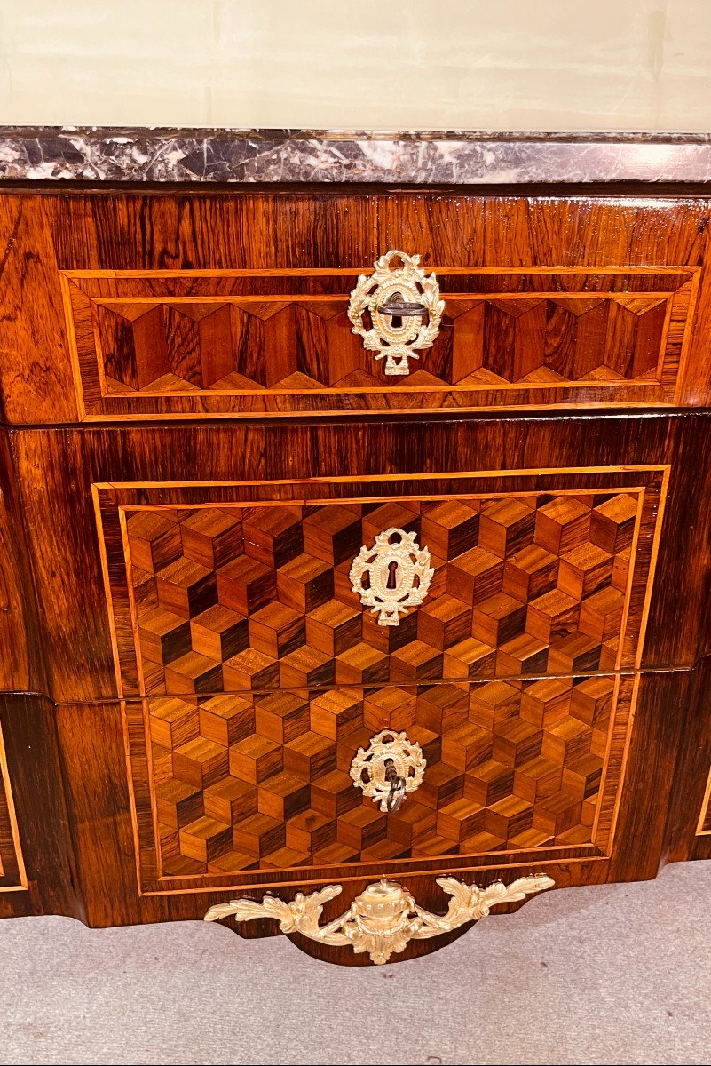 Commode , Estampillée Pierre ROUSSEL ( 1723-1782 ) 18eme -photo-3