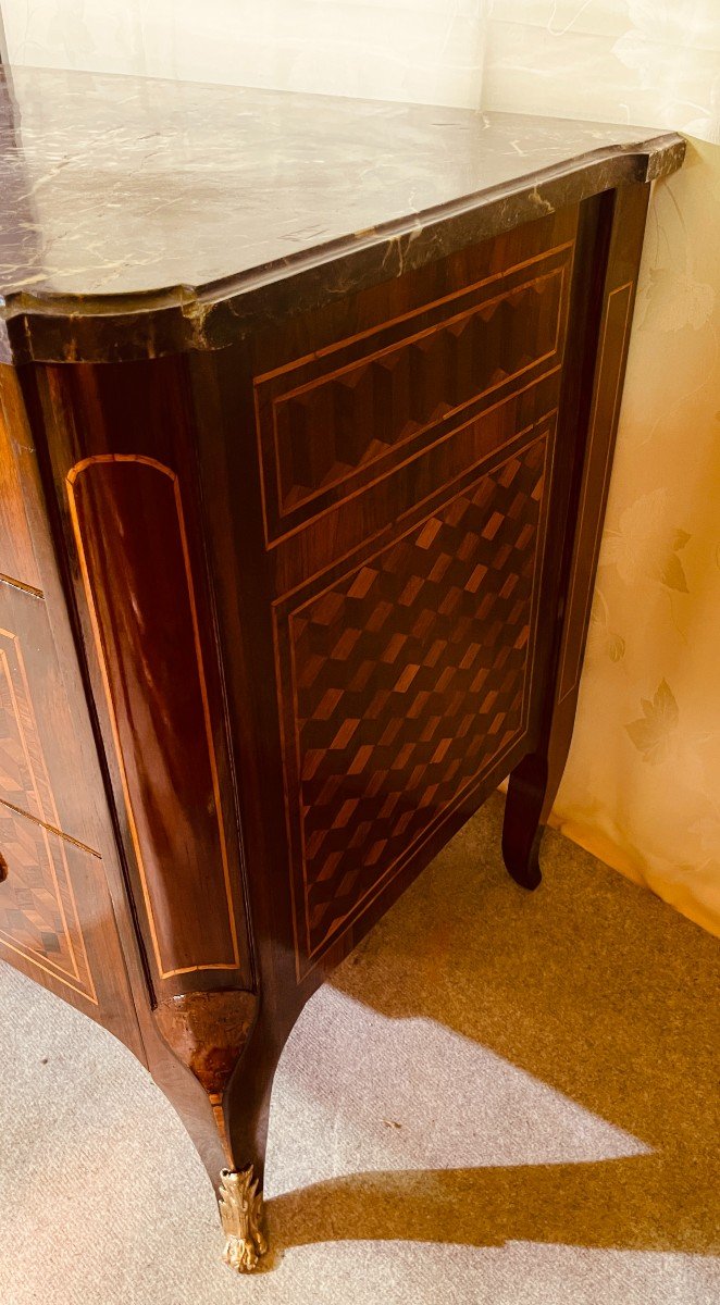 Commode , Estampillée Pierre ROUSSEL ( 1723-1782 ) 18eme -photo-4