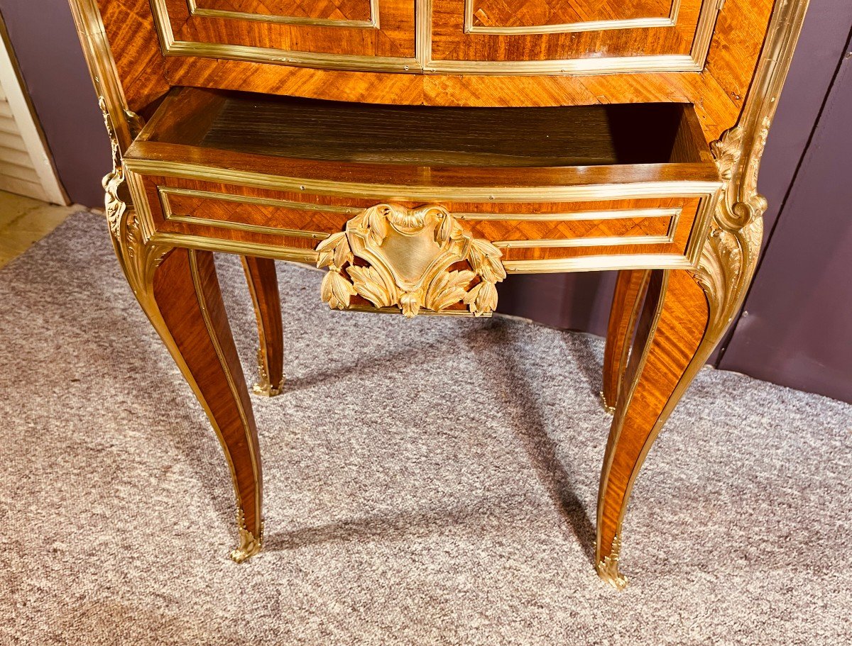 Louis XV Furniture, With Heads Of Goats, 19th Century-photo-4