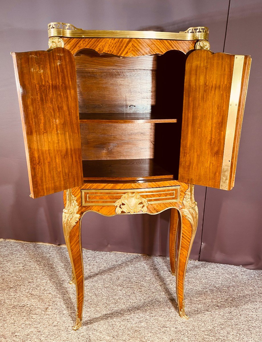 Louis XV Furniture, With Heads Of Goats, 19th Century-photo-5