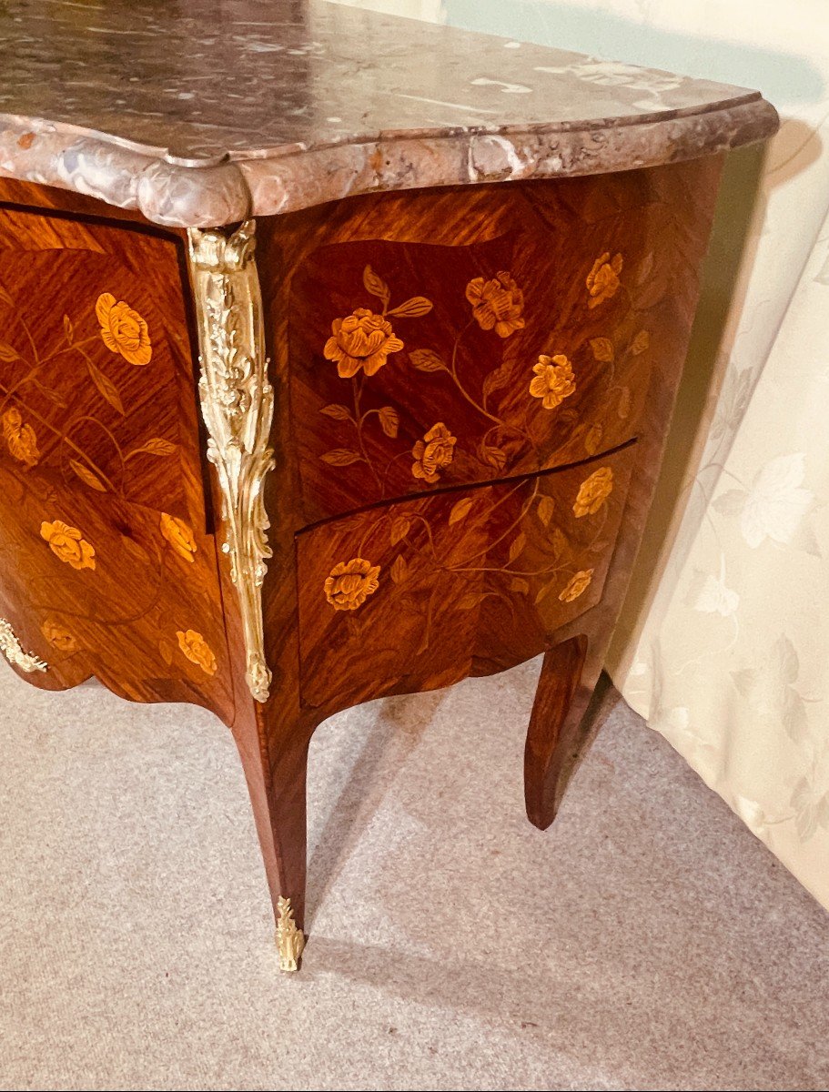 Commode Louis XV , avec Tiroir Secret Latéral , Epoque 18ème Siècle -photo-1