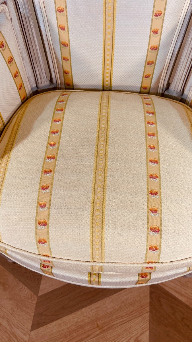 Bergère à Coussin Directoire , Epoque Fin XIXe -photo-2