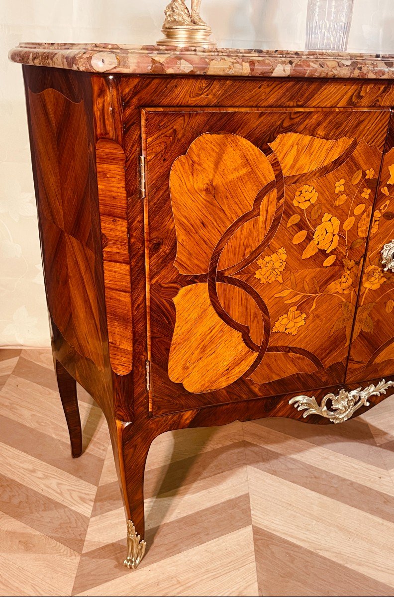 Louis XV Chest Of Drawers, 2 Leaves, 18th Century-photo-1