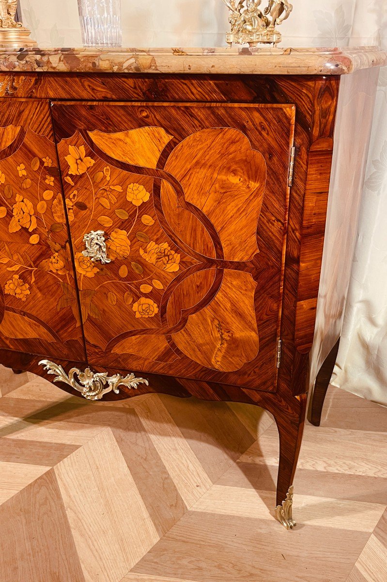 Louis XV Chest Of Drawers, 2 Leaves, 18th Century-photo-2