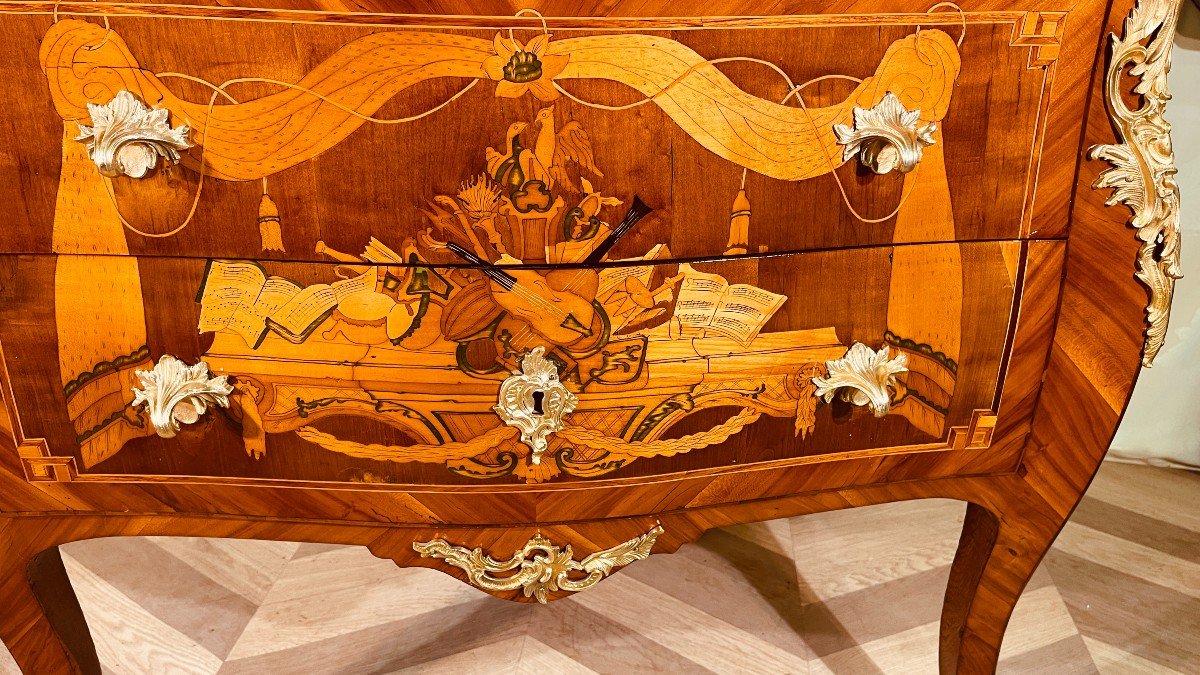 Louis XV Chest Of Drawers, 18th Century-photo-7