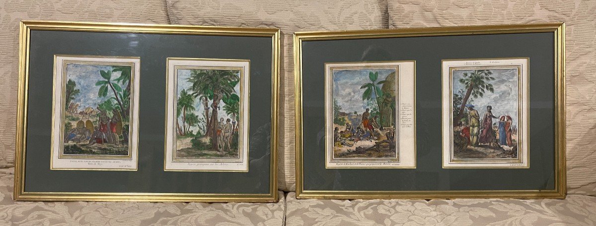 Suite de 4 Gravures " Les Colonisations " -photo-2