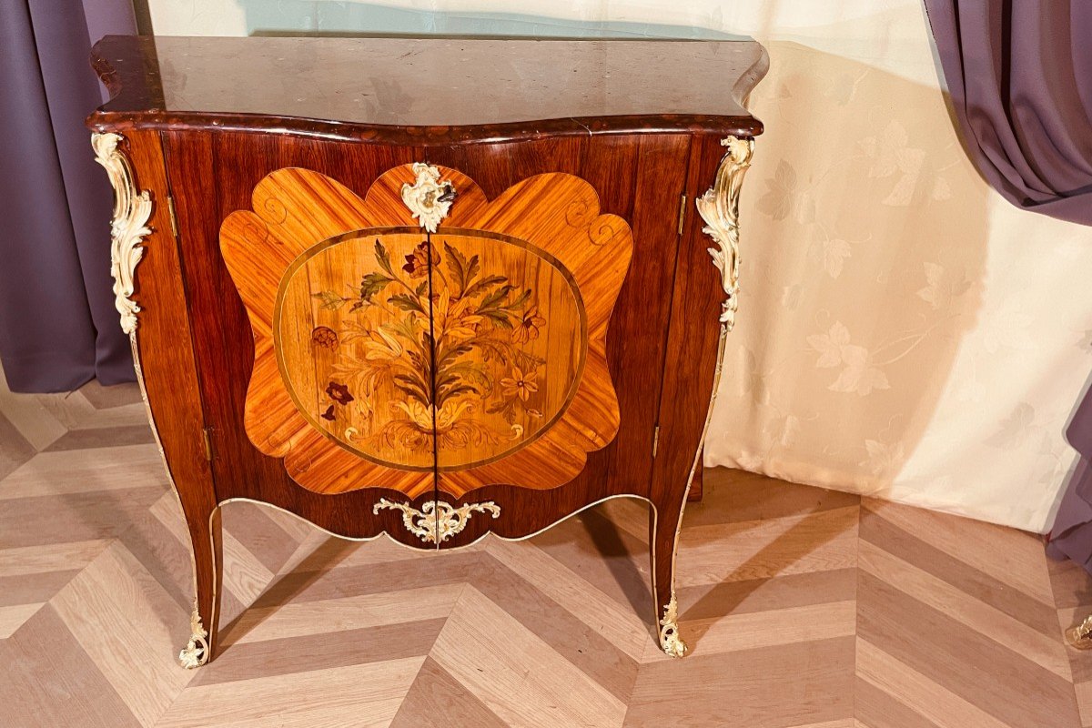 Commode à Portes Estampillée Pierre BERNARD + Bronzes Signés C.P.     Epoque 18ème Siècle -photo-2