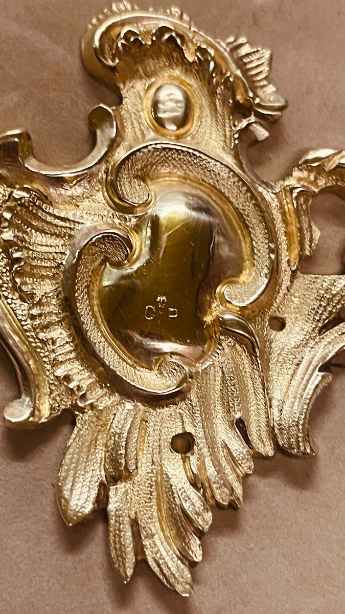 Commode à Portes Estampillée Pierre BERNARD + Bronzes Signés C.P.     Epoque 18ème Siècle -photo-3