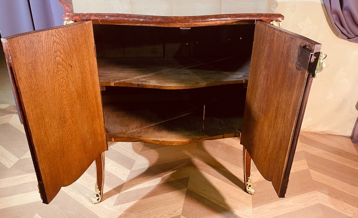 Commode à Portes Estampillée Pierre BERNARD + Bronzes Signés C.P.     Epoque 18ème Siècle -photo-6