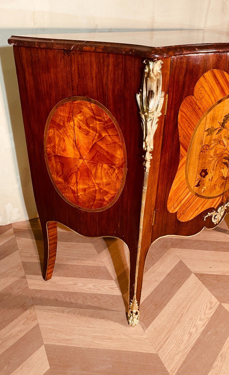 Commode à Portes Estampillée Pierre BERNARD + Bronzes Signés C.P.     Epoque 18ème Siècle -photo-7