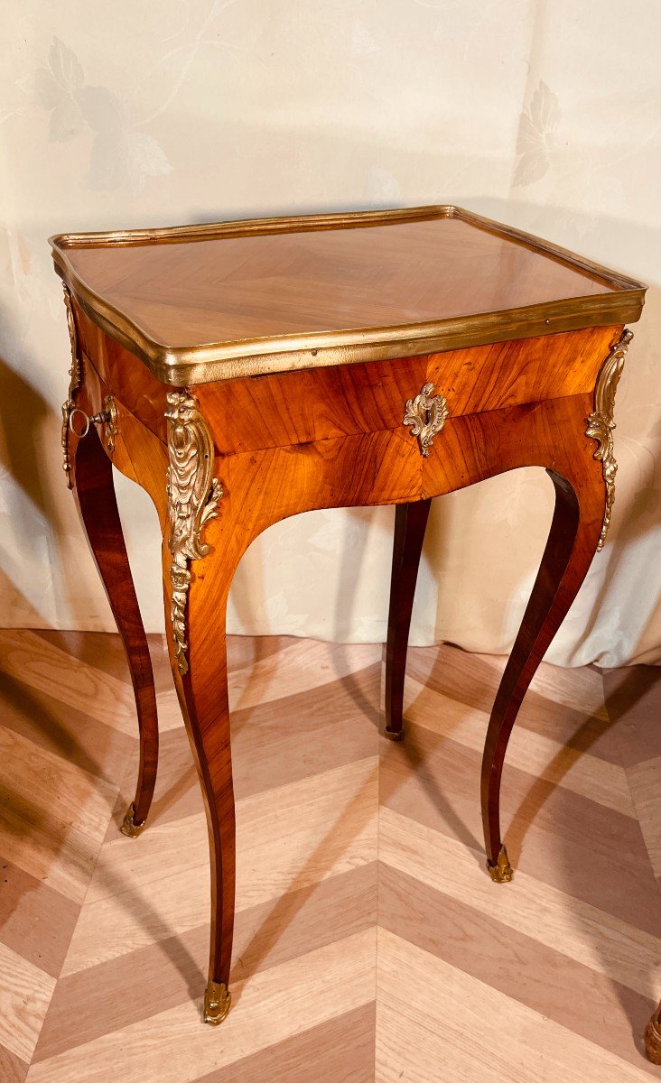 Louis XV Living Room Table, Early 19th Century -photo-5