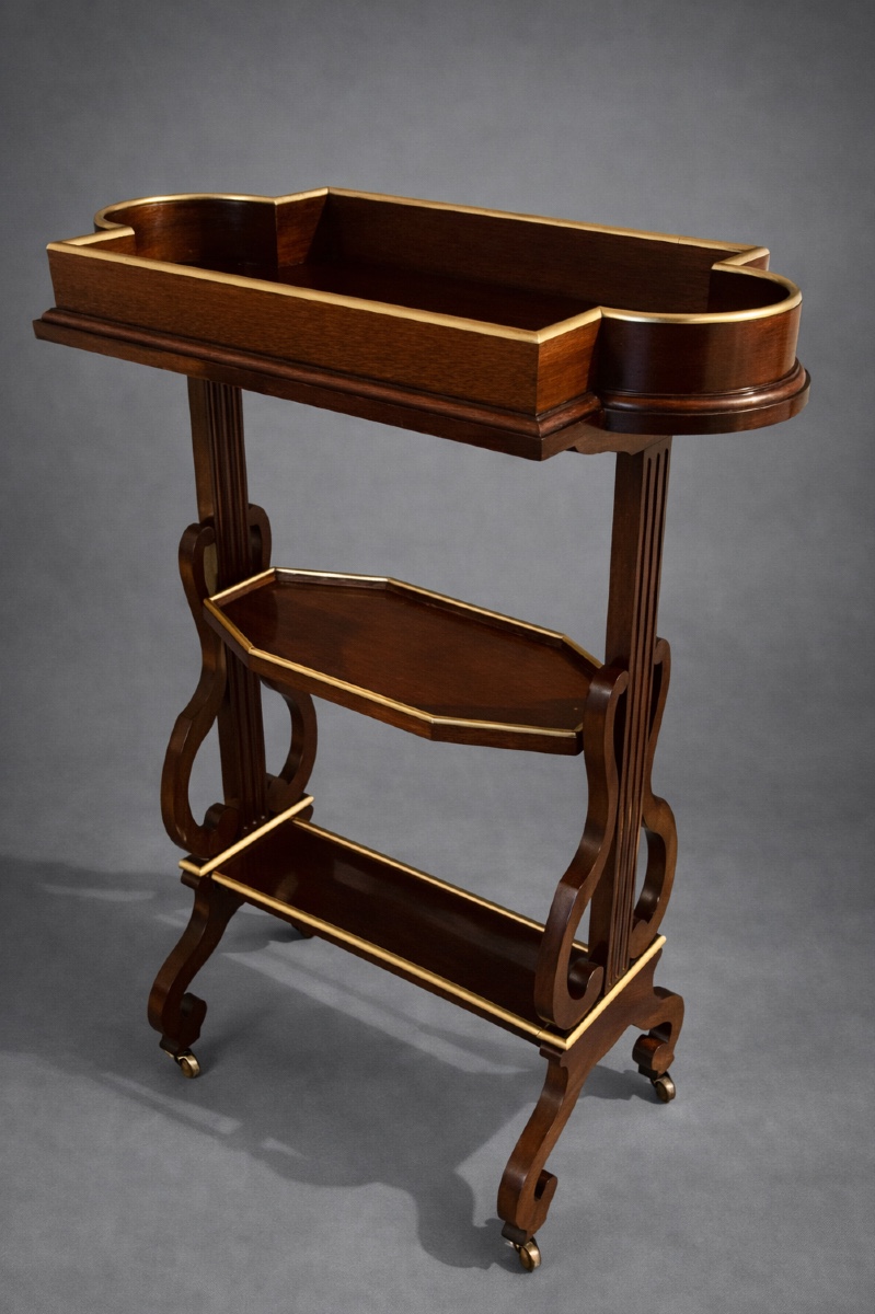 Mahogany Living Room Table, Riesener Model, 19th Century 