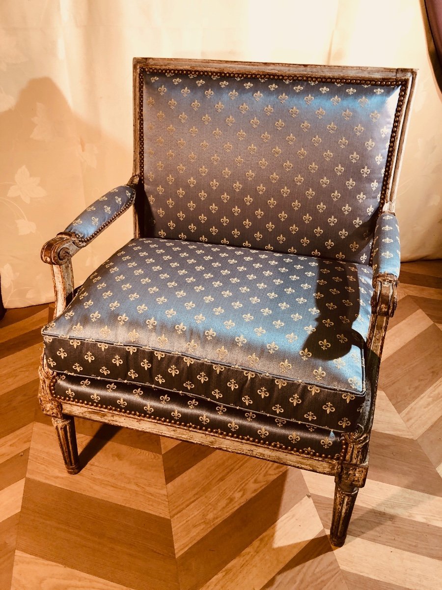 Marquise Louis XVI , Estampillée Poirié , Epoque 18ème Siècle -photo-6