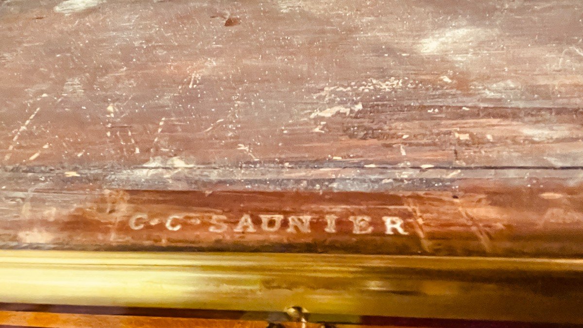 Chiffonnière Estampillée C.C. SAUNIER ( 1735-1807 )    18ème Siècle -photo-4