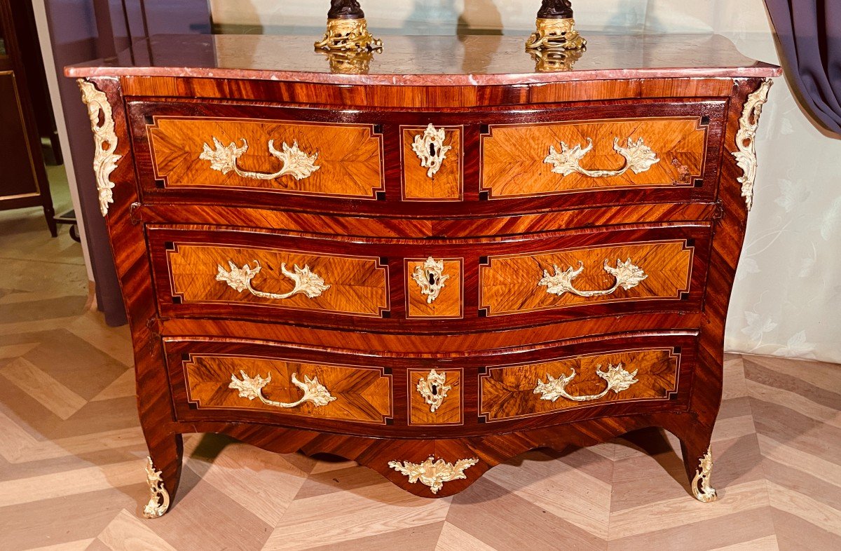 Commode Louis XV , Epoque 18ème -photo-2