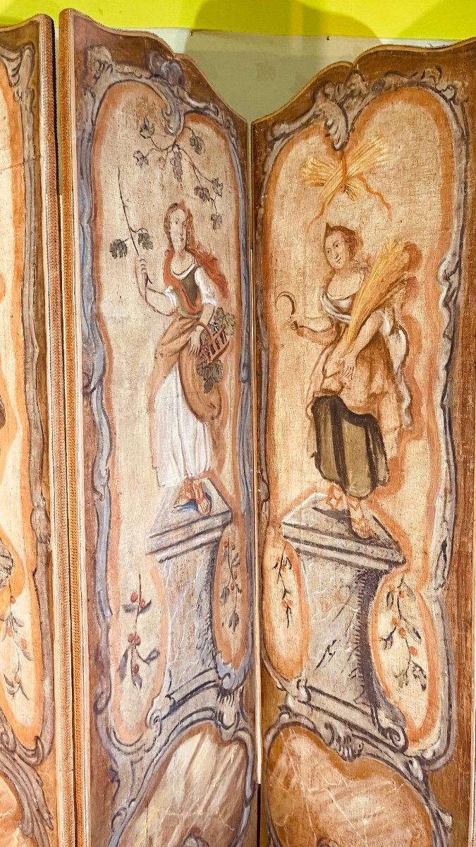 Screen With 4 Leaves, 18th Century -photo-2