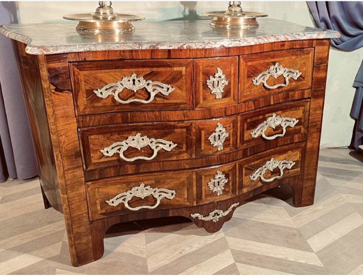 Commode Louis XIV , Galbée Toutes Faces , 18eme -photo-7