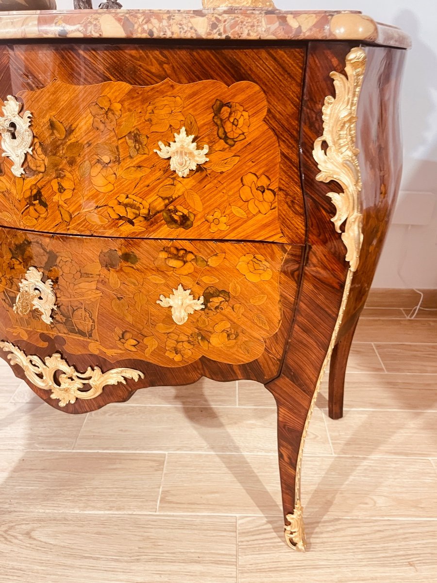 Commode Louis XV , Estampillée Pierre Roussel ( 1723-1782 )-photo-3
