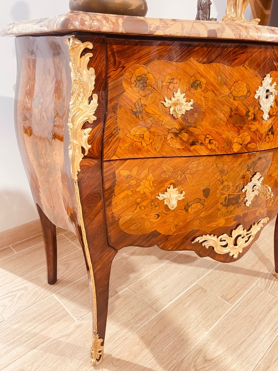 Commode Louis XV , Estampillée Pierre Roussel ( 1723-1782 )-photo-4