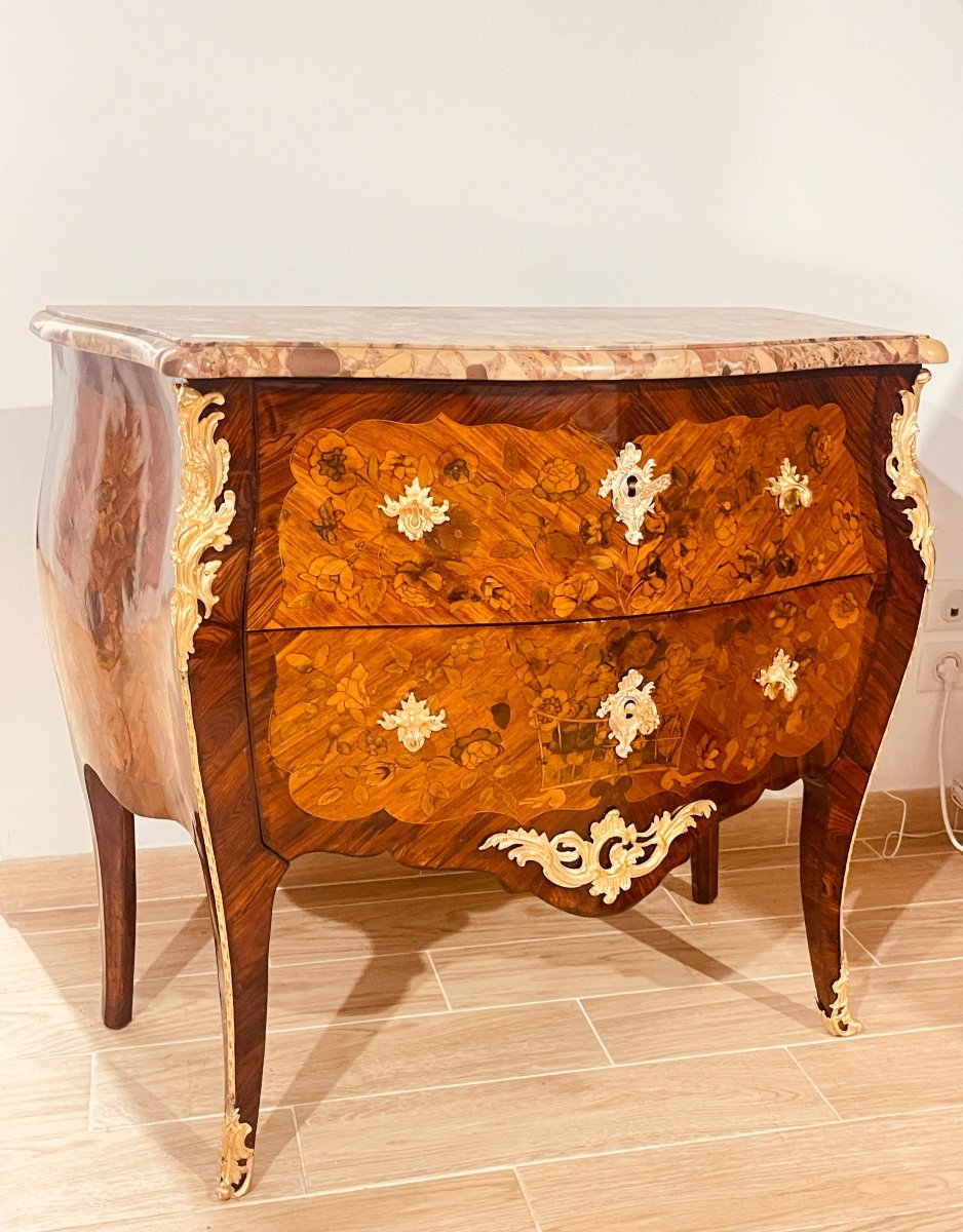 Louis XV Chest Of Drawers, Stamped Pierre Roussel (1723-1782)-photo-2