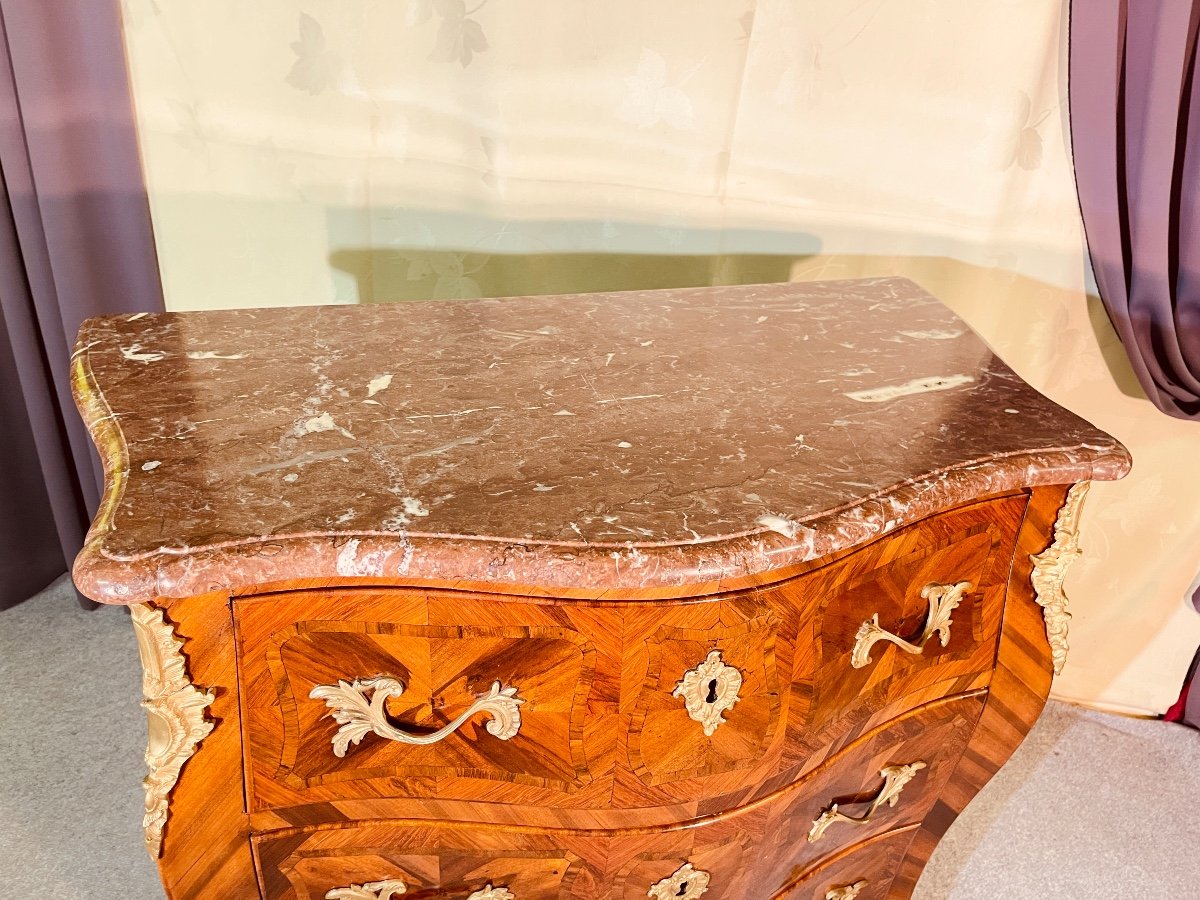 Commode Estampillée Jacques DUBOIS  ( 1693-1763) 18eme -photo-4