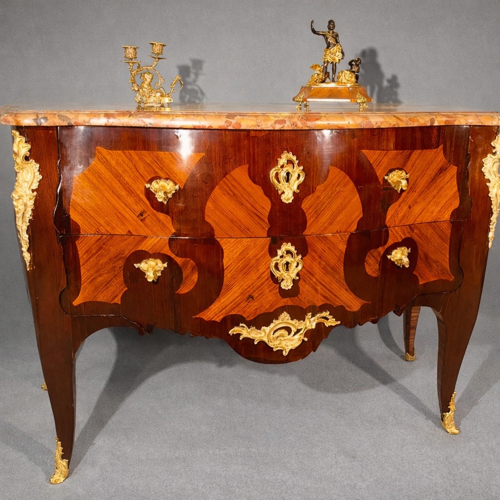 Exceptional Commode Attr Bvrb, Circa 1755-1765, 18th Century 