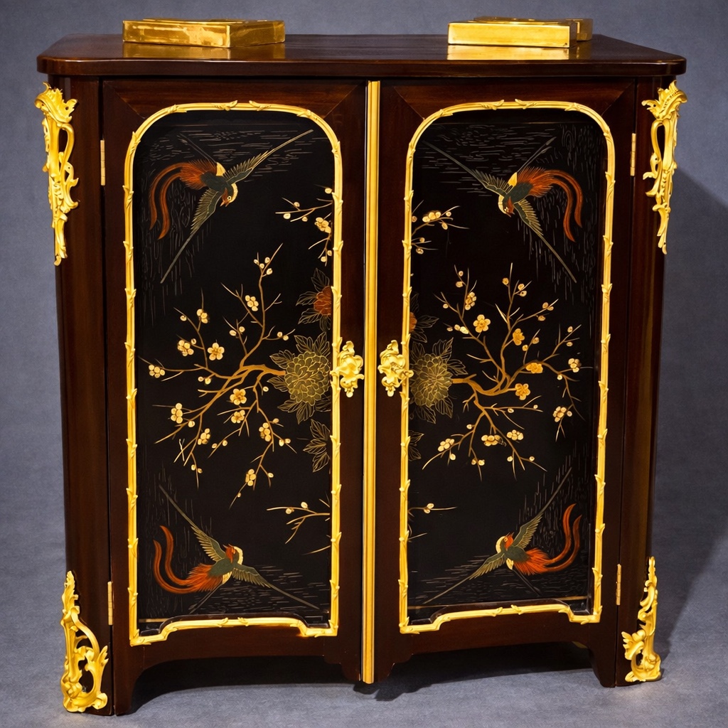 Louis XV Furniture In European Lacquer, 18th Century