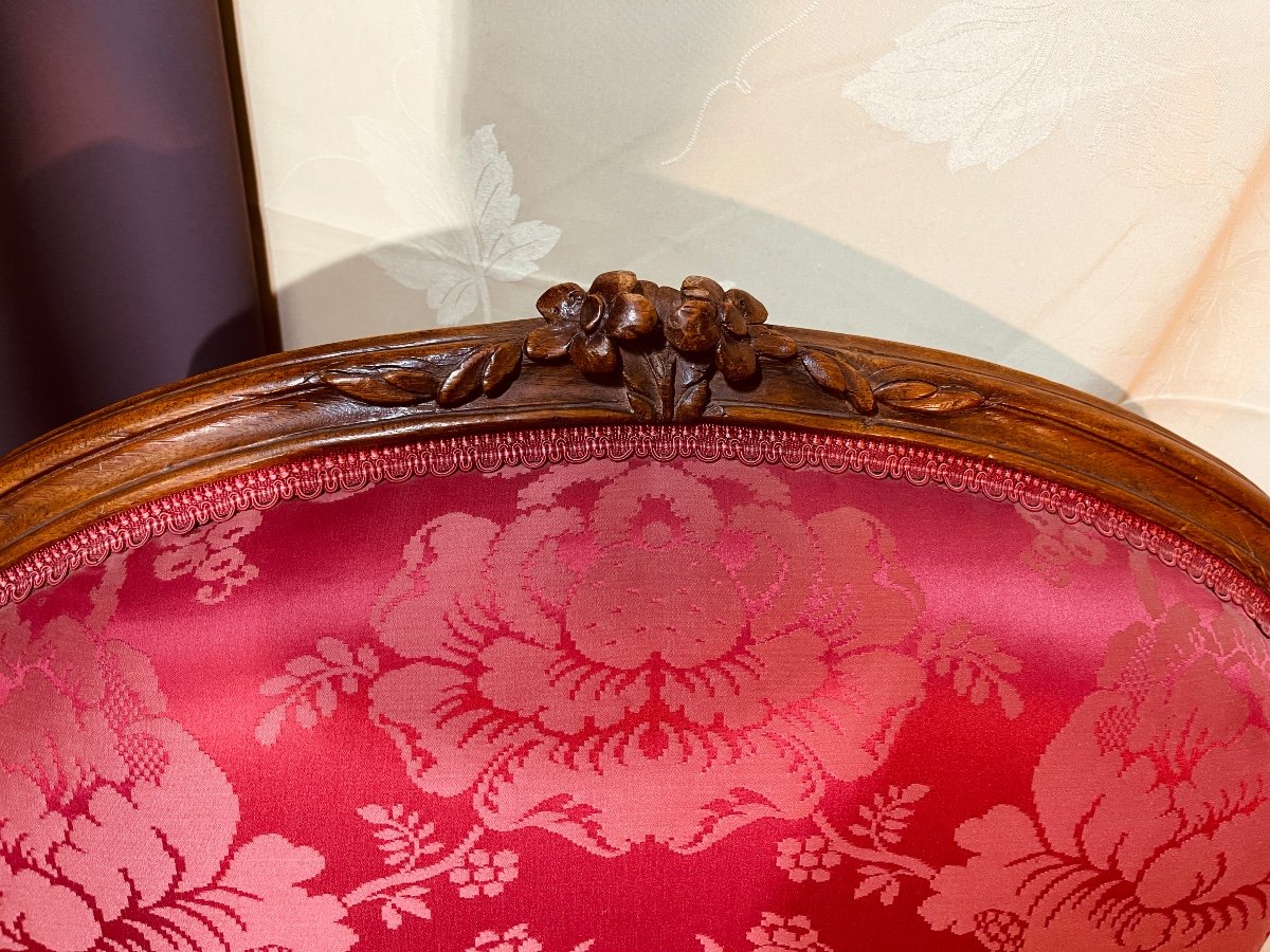 Pair Of Louis XV Armchairs, Stamped G. Jacob -photo-2