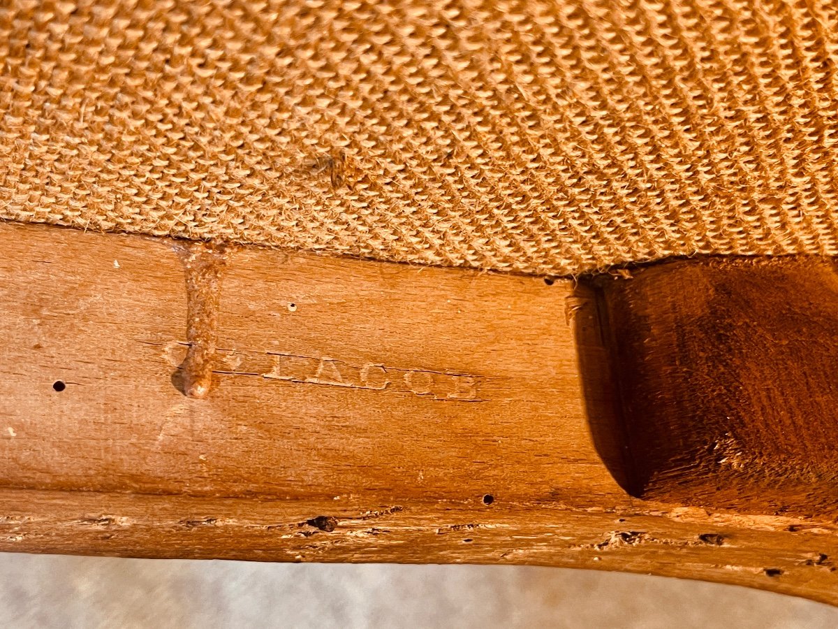Pair Of Louis XV Armchairs, Stamped G. Jacob -photo-2