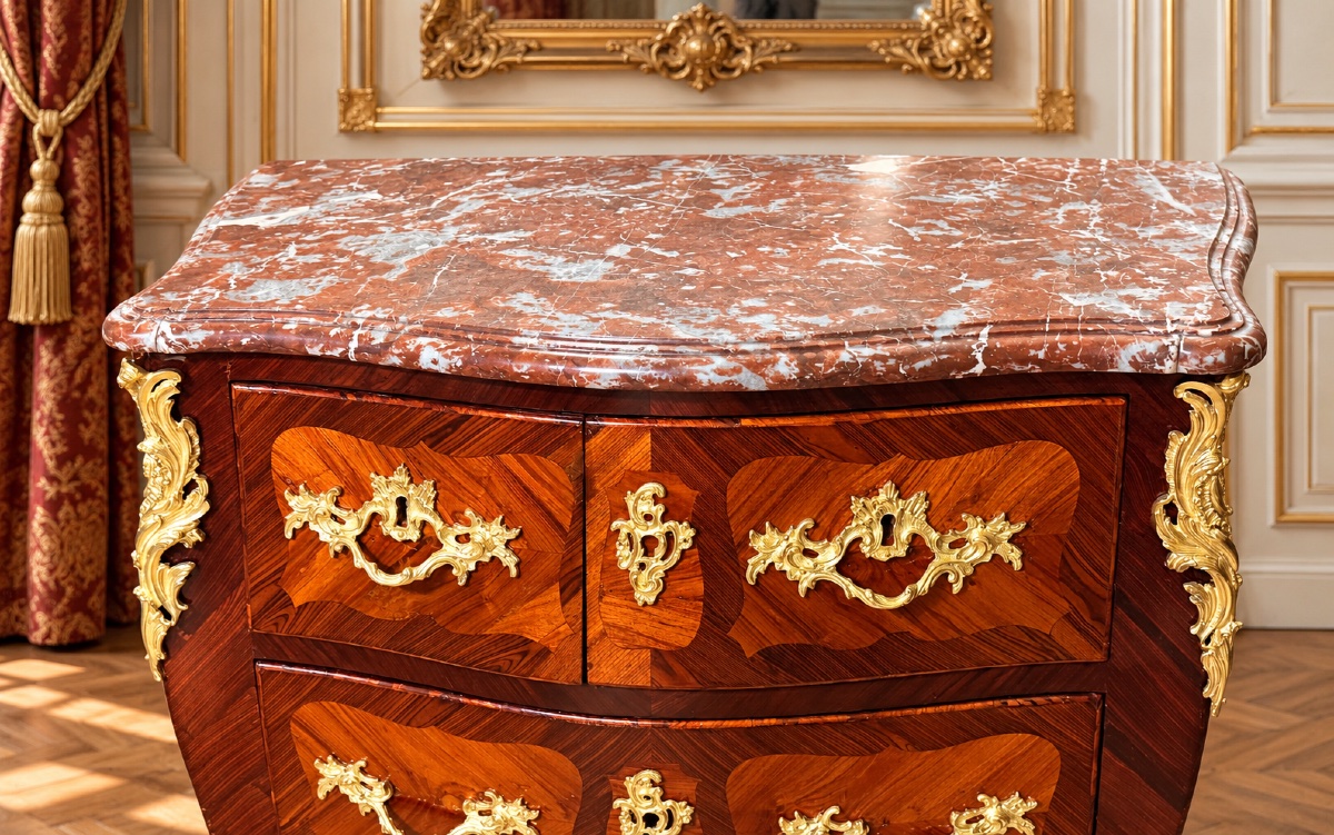 Commode Louis 15 Estampillée J. POPSEL , 18eme -photo-1