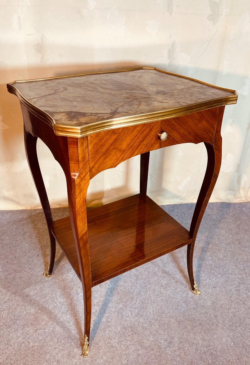 19th Century Veneer Coffee Table -photo-4