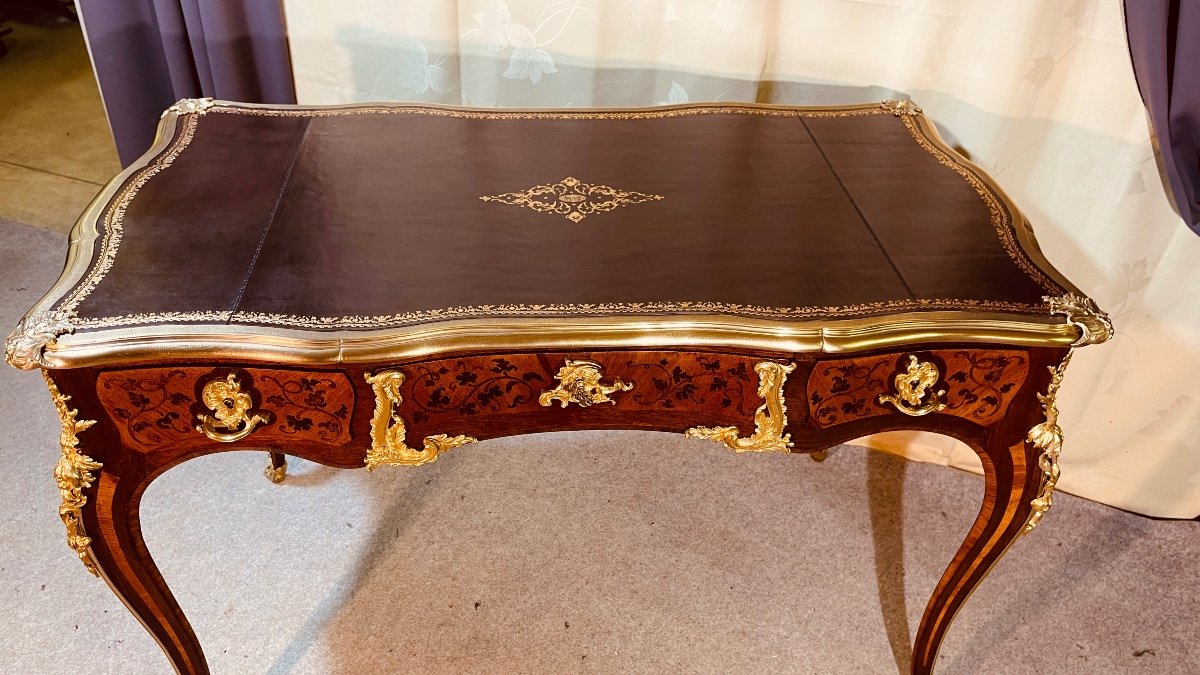 Louis XV Desk With Mustaches, 19th Century -photo-5