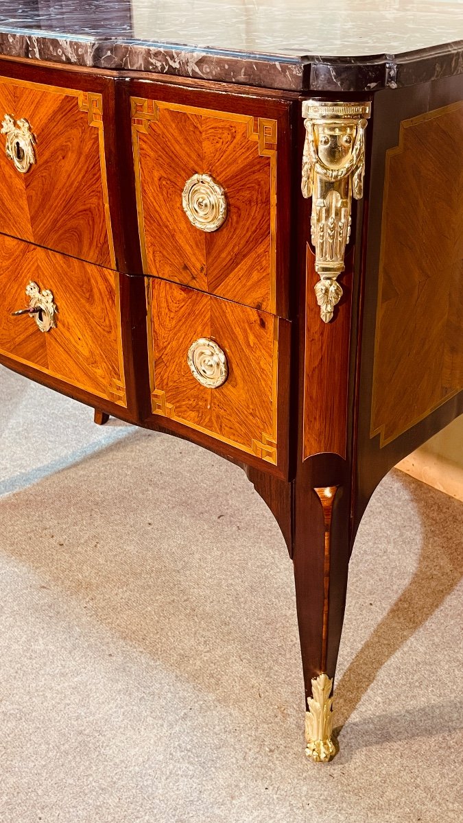 Commode Louis XVI , Estampille J.B. HEDOUIN ,  XVIIIe Siècle -photo-4