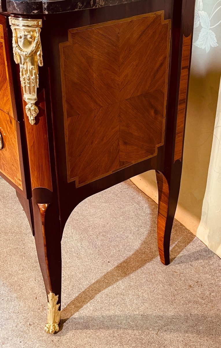 Commode Louis XVI , Estampille J.B. HEDOUIN ,  XVIIIe Siècle -photo-6