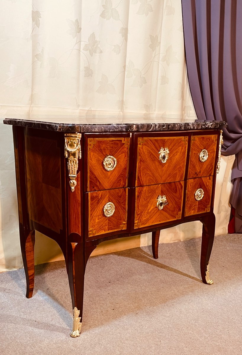 Commode Louis XVI , Estampille J.B. HEDOUIN ,  XVIIIe Siècle -photo-7