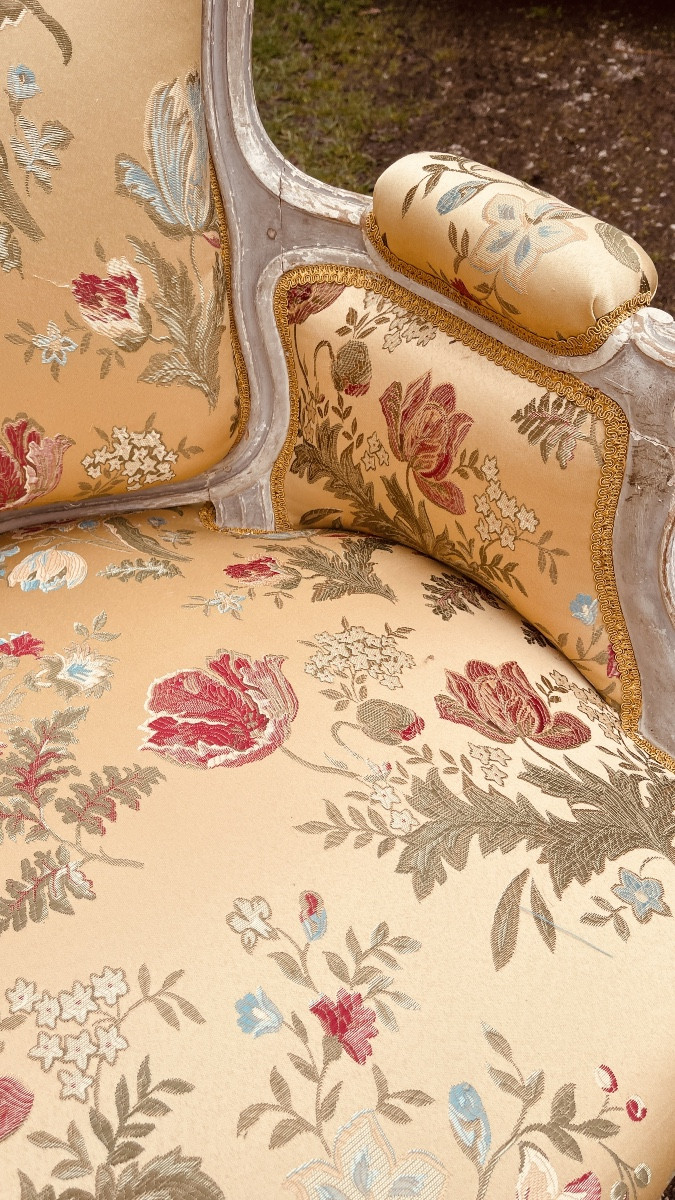 Pair Of Louis XV Period Sofas, In Night Light -photo-4