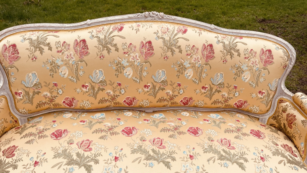 Pair Of Louis XV Period Sofas, In Night Light -photo-6